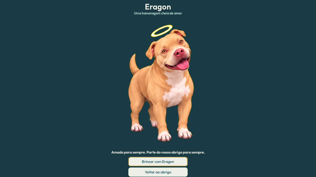 Eragon, the free memorial resident with a golden halo
